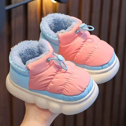 2024 New Kids Fashion Girls Slippers Waterproof Winter Casual Children Boys Short Boots Non-slip Parent-child Shoes