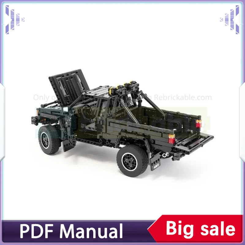 Detailed Car & Truck Building Block Model, Durable Construction Bricks for Display and Home Decoration