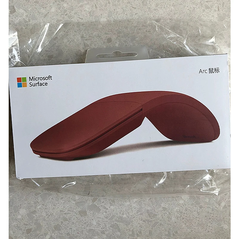 Mouse Microsoft Surface Arc, modis, tipis, dapat dilipat, Bluetooth, mouse rumah dan kantor