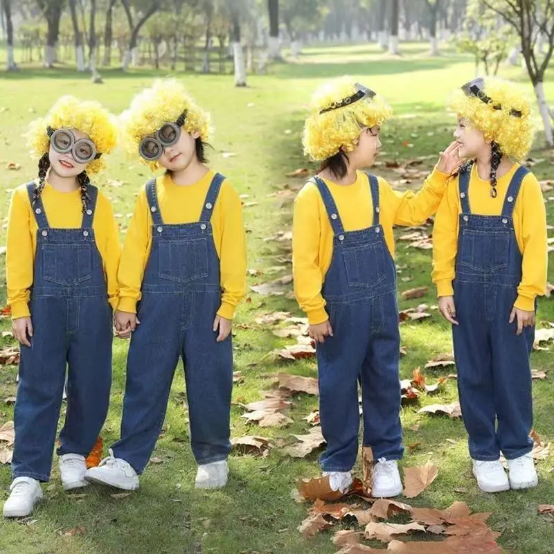 Disfraz de Anime para toda la familia, traje escolar para niño y niña, monos para fiesta de máscaras para adultos, Disfraces para mi villano favorito, ropa de Halloween