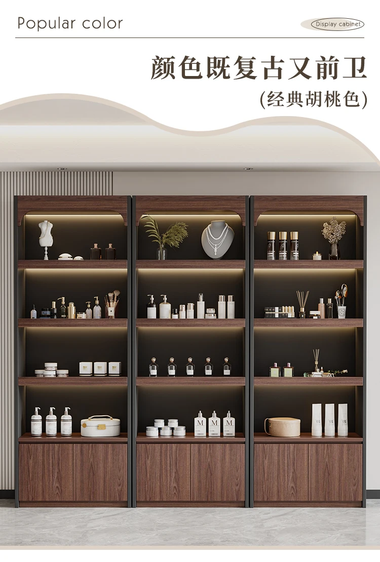 

Product Display Cabinet Supermarket Tobacco and Alcohol Convenience Store Sample Display Pet Stationery Cosmetics Shelves Multi-