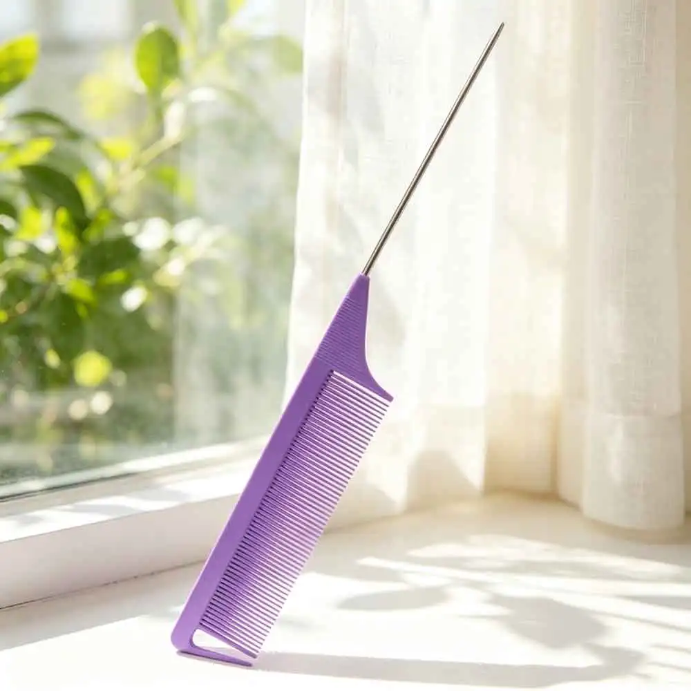 vvocci Comb Hair Combs Barber Accessories Styling Anti-static Pro Pointed Tail Brush Steel Needle Pin Rat TailSalon Hairdressing