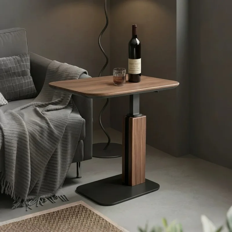 Side table, liftable sofa side table small apartment, living room household rack corner table, coffee table small table