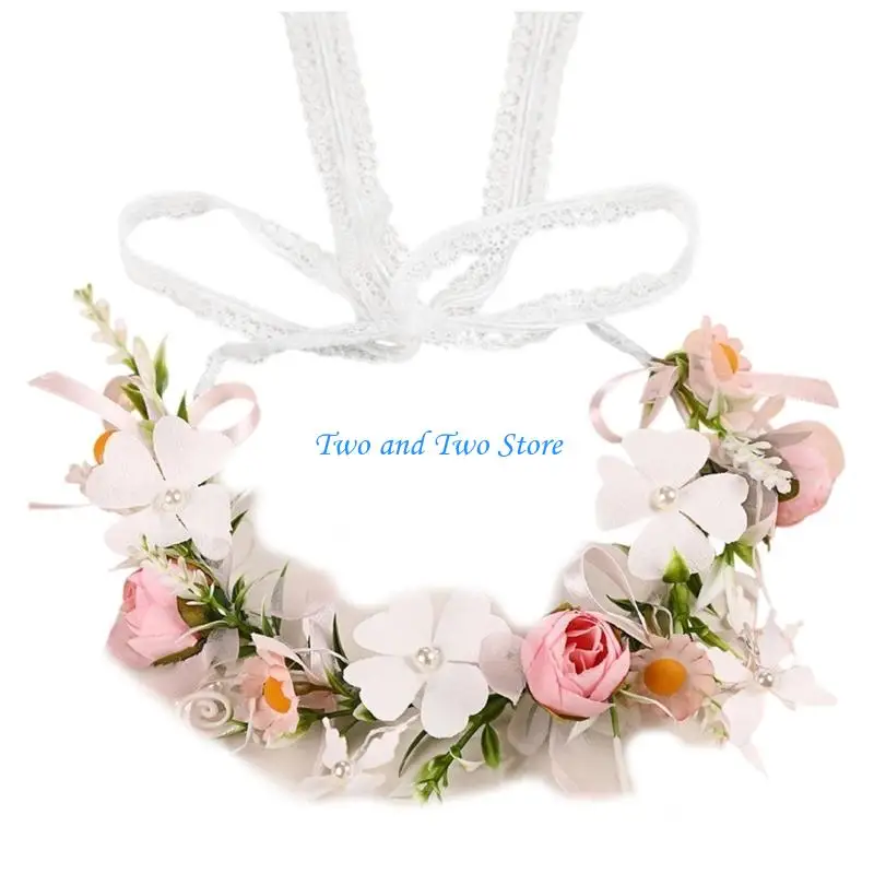 

HX6F Stretchy Rose Decorative Headbands Breathable Fabric Hair Accessory Suitable For Outdoor Activities And Special Occasion