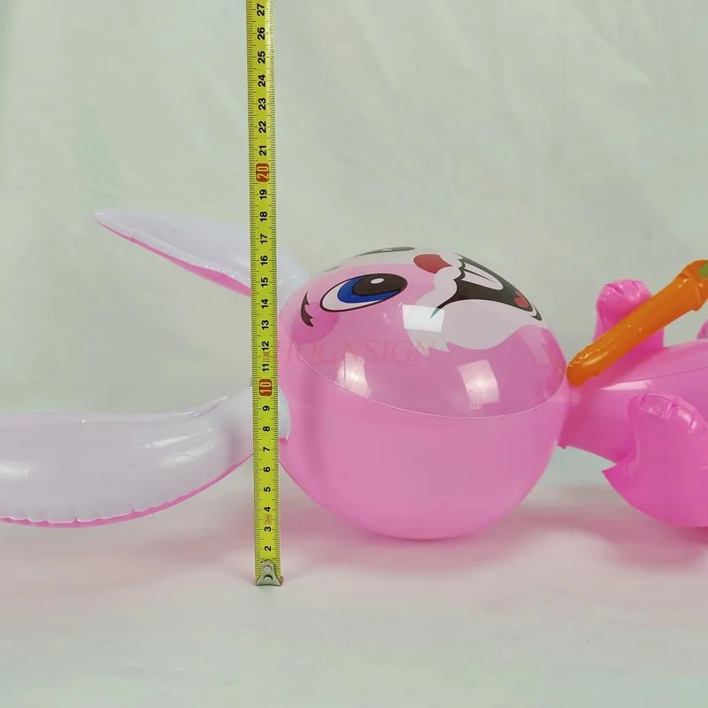 Large Pvc Toys Inflatable Animals 2-4 Years Lovely Radish Rabbits Kindergarten Children\'s Toy Funny Birthday Party Gifts 2021