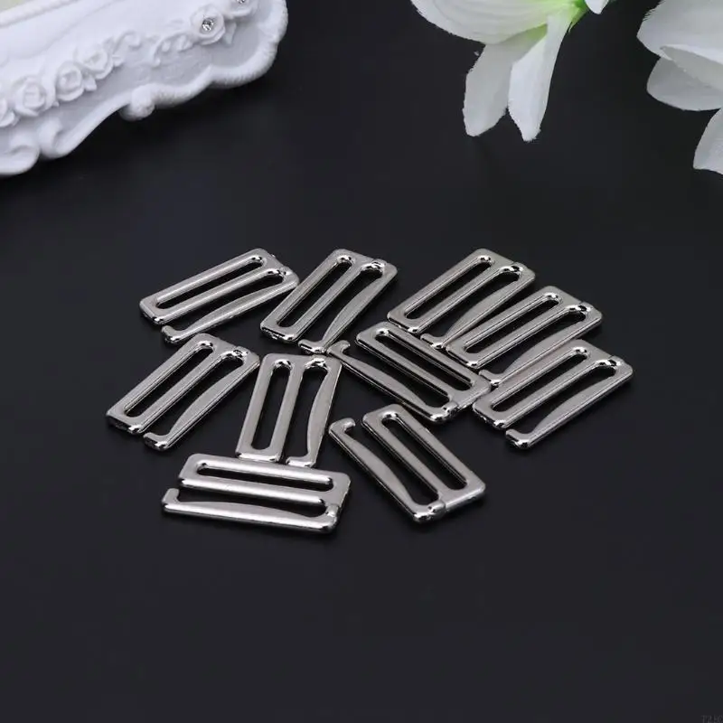 

T21C 10pcs Metal Bra Hook Suspender Clip Corset Garter Belt Clasp Lingerie Supplies