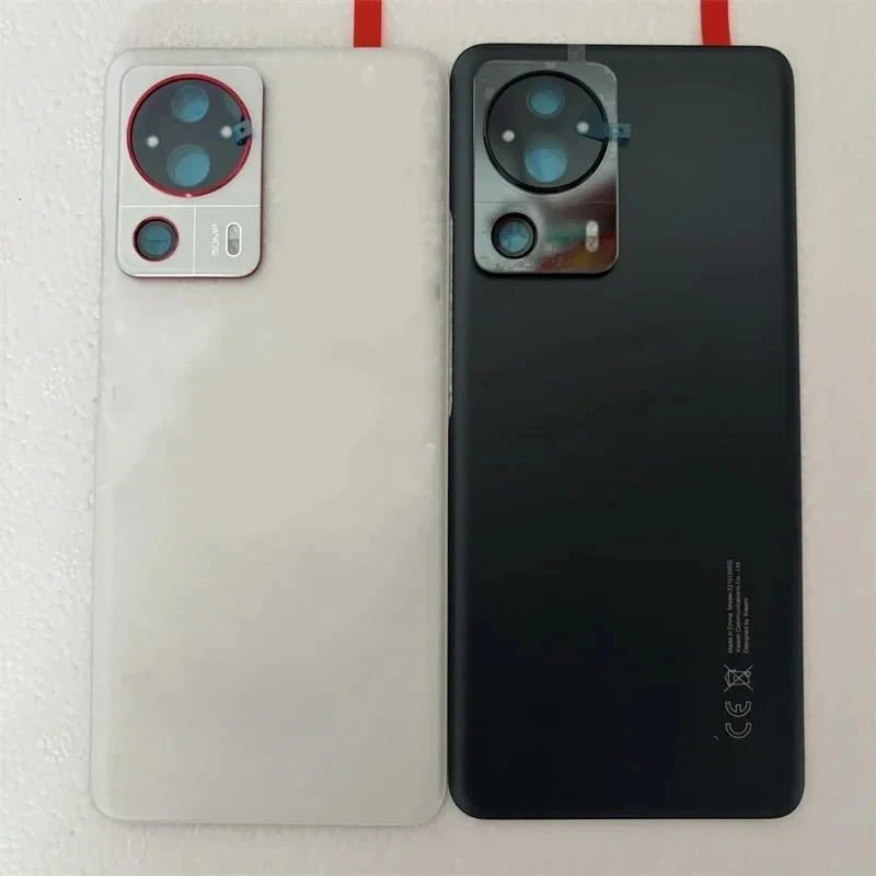 

For XM Mi 13 Lite Back Ceramic Battery Cover Housing Camera Glass Lens Spare Parts