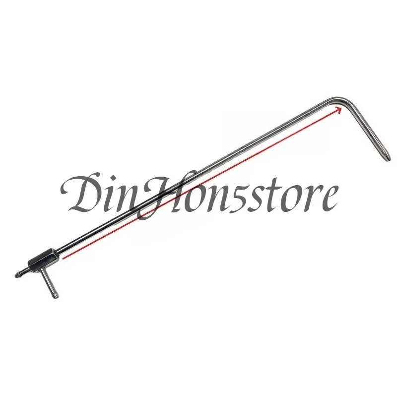 L-Shaped Pitot Tube Air Velocity Pressure Probe OD 6mm Multiple Lengths for Duct Air Flow Wind Speed Testing Instrument