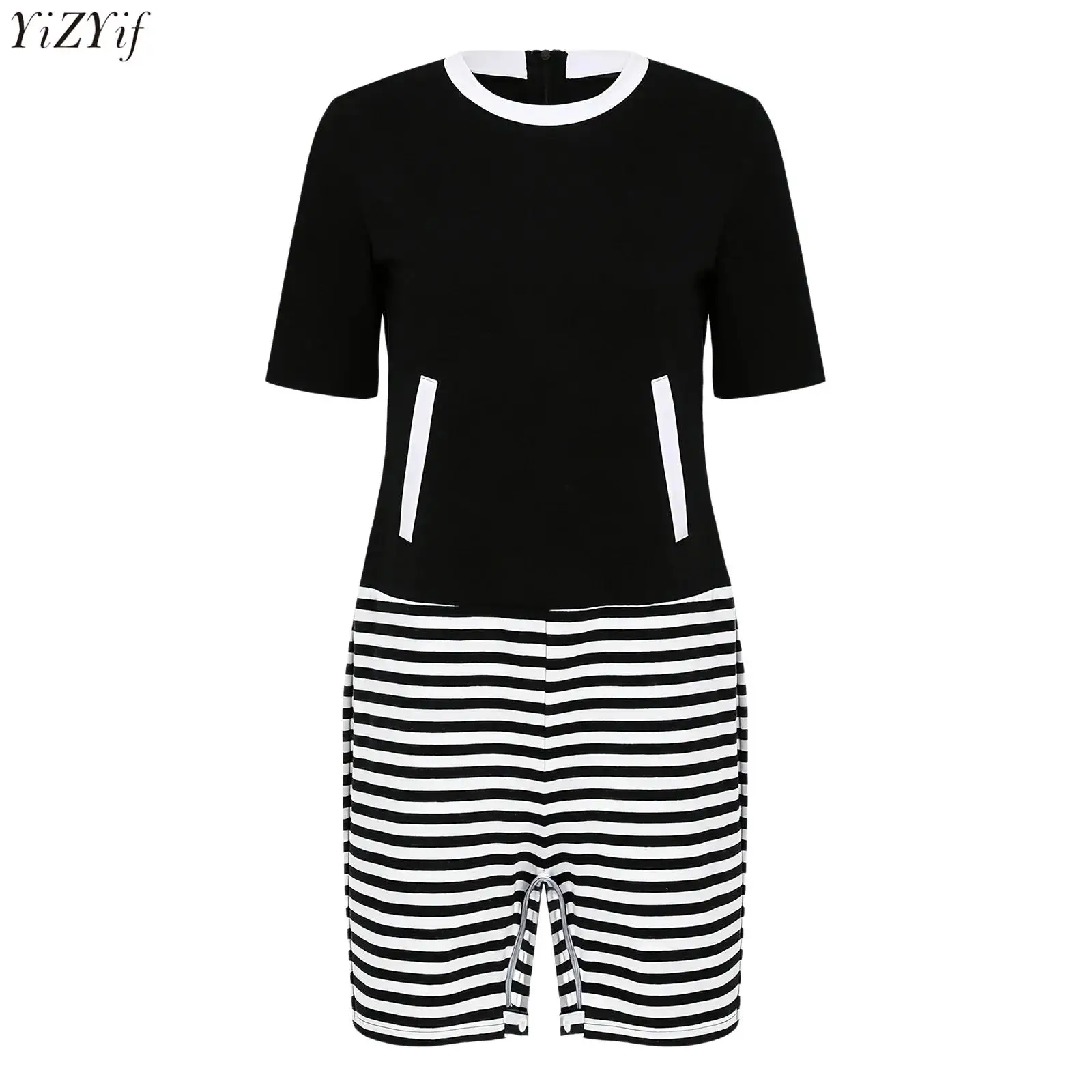 

Women Alzheimer Clothing Anti-strip Nursing Jumpsuit Pajama Zipper Back Leg for Dementia Elderly Adaptive Special Need Romper