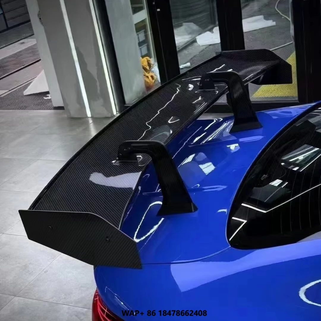 

Applicable G80/G82/G87 M2/M3/M4/M5 PRO Swan-neck Style GT Carbon Fiber Large Rear Wing Spoiler Glue Tape Screws Installation