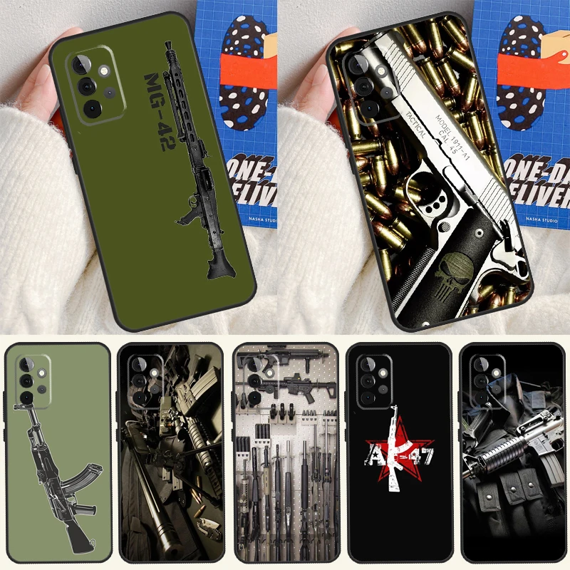 The Military Weapon For Samsung Galaxy A52 A52S A32 A12 A22 A72 A21S A50 A70 A71 A51 A33 A73 A53 Cover Case