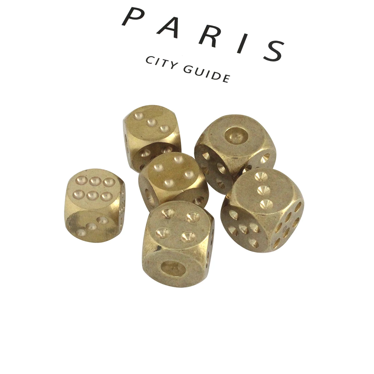 1pcs Solid Brass Bar Games Dice Manual Polishing Six Sided Home Bar Party Supplies 2 Sizes 13mm/ 15mm