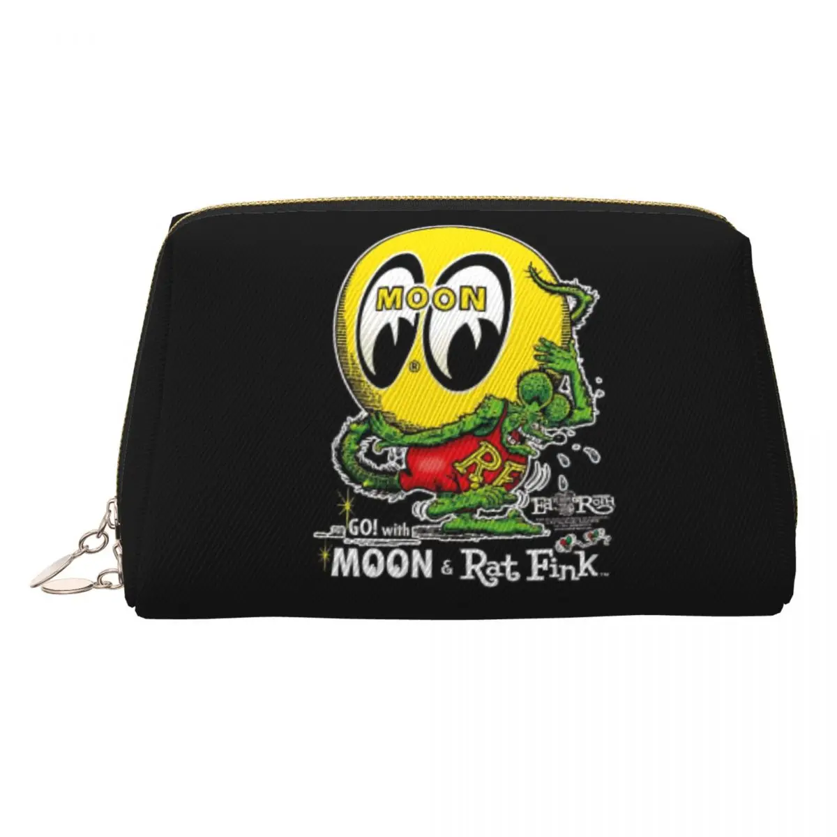 Cute Funny Rat Fink Animation Anime Cartoon Travel Toiletry Bag Women Cosmetic Makeup Bag Beauty Storage Dopp Kit