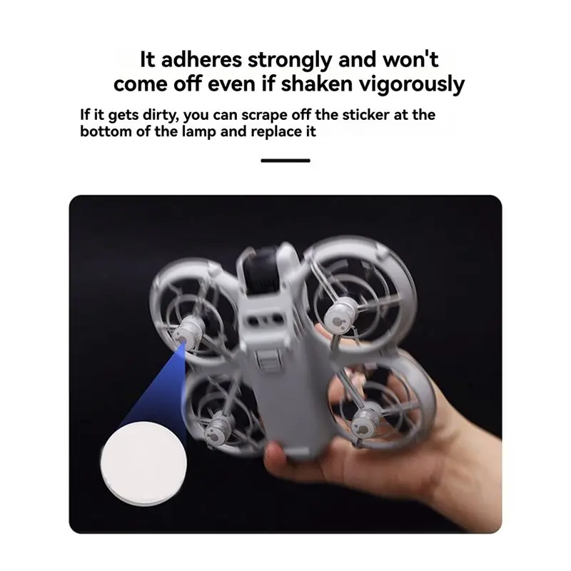 الطائرات بدون طيار LED مصباح إشارة صغير وامض ستروب تحذير أضواء ل DJI NEO 2 ليلة الطيران مصباح السلامة استبدال الملحقات #6