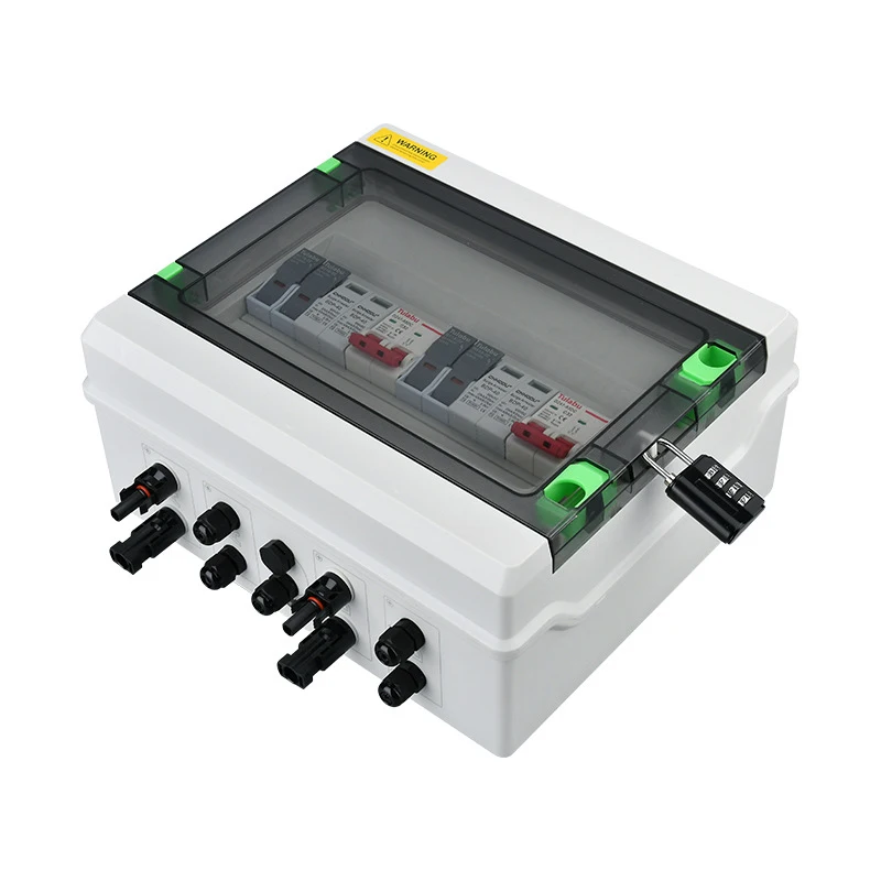 Solar PV Combiner DC1000V, Outdoor Waterproof ABS/PC Enclosure for Photovoltaic Systems