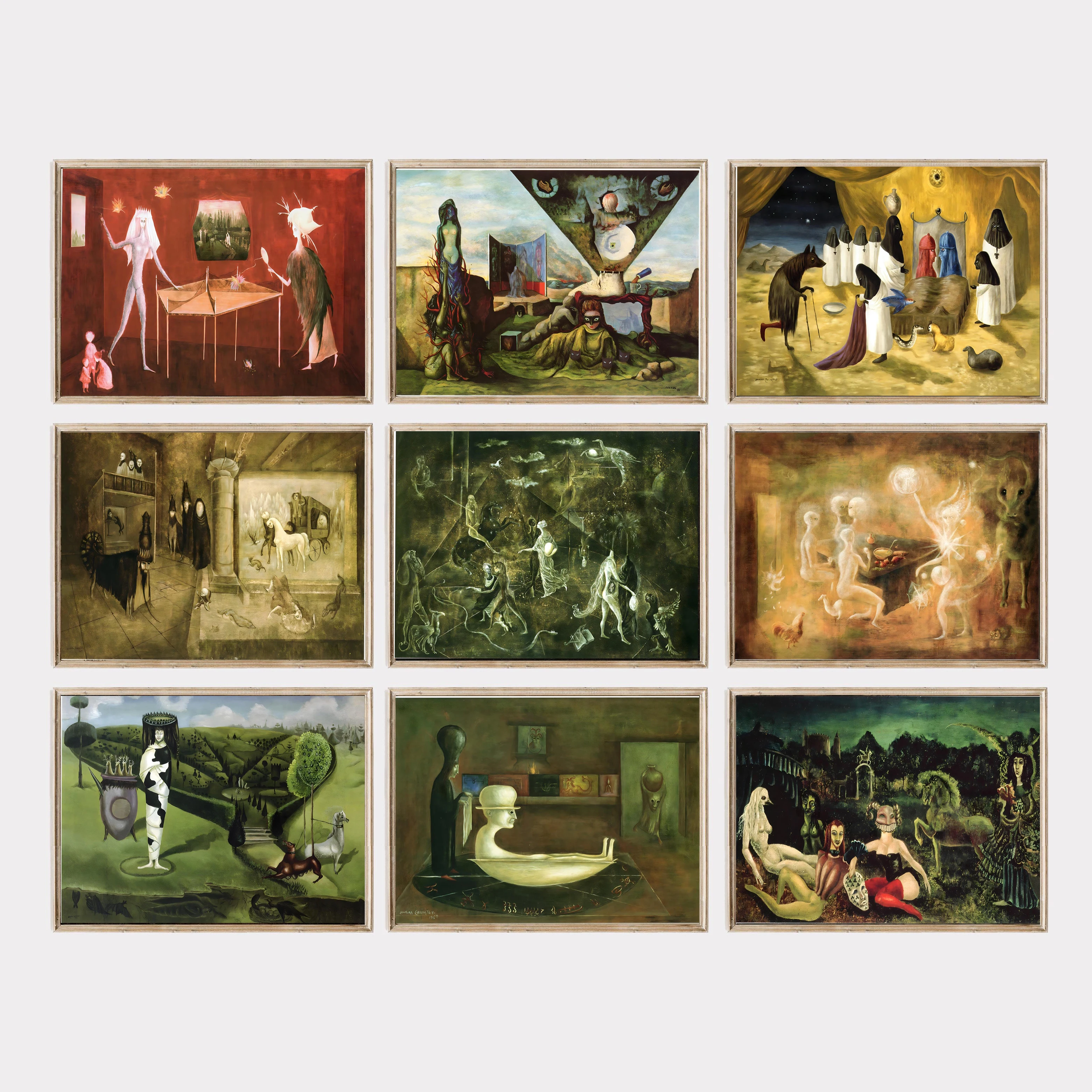 Leonora Carrington Vintge Wall Art Painting Abstract Canvas Poster Prints Home Bedroom Living Room Decoration Gift Poster
