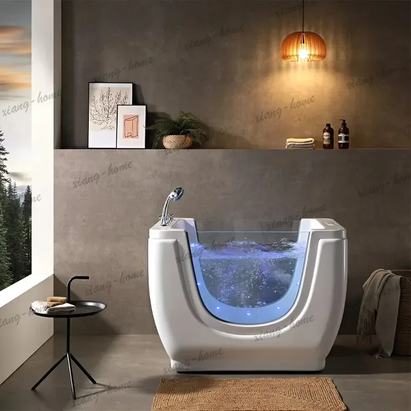 FG 2026 Luxury Thermostatic Baby Spa Bathtub Whirlpool Freestanding Acrylic Bubble Massage Bath Tub