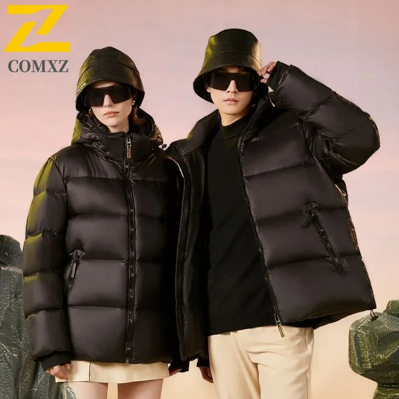 

COMXZ Men Parker Coat 2025 Casual Fashion Ski Street Warm Thickened Travel Padded Jacket High Quality Snow Loose Winter Jackets