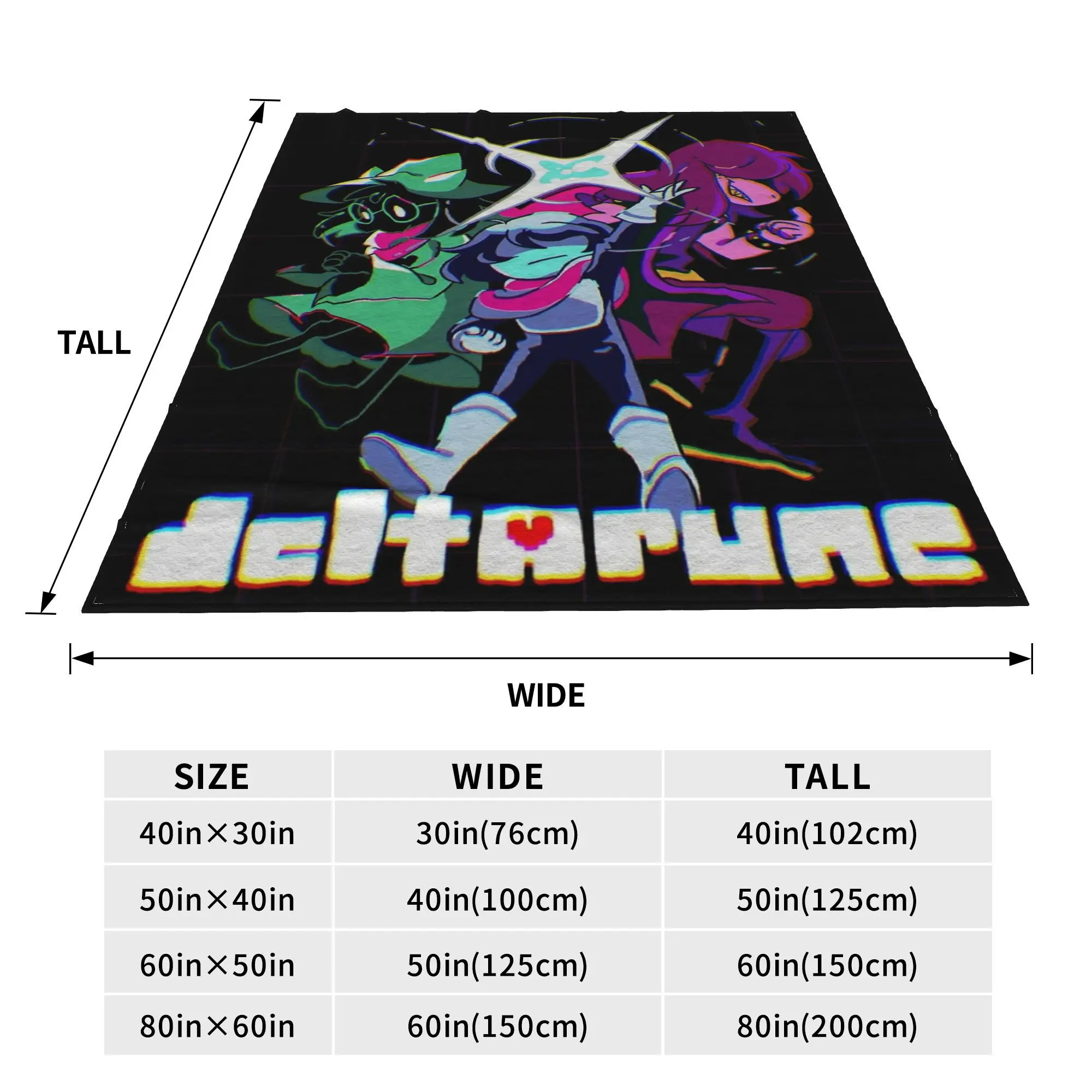 Deltarune الفصل سوزي كريس جريئة عمل تشكل بطانية سوبر لينة دافئ رمي البطانيات للأريكة أحجام متعددة أفخم رقيقة لحاف #4