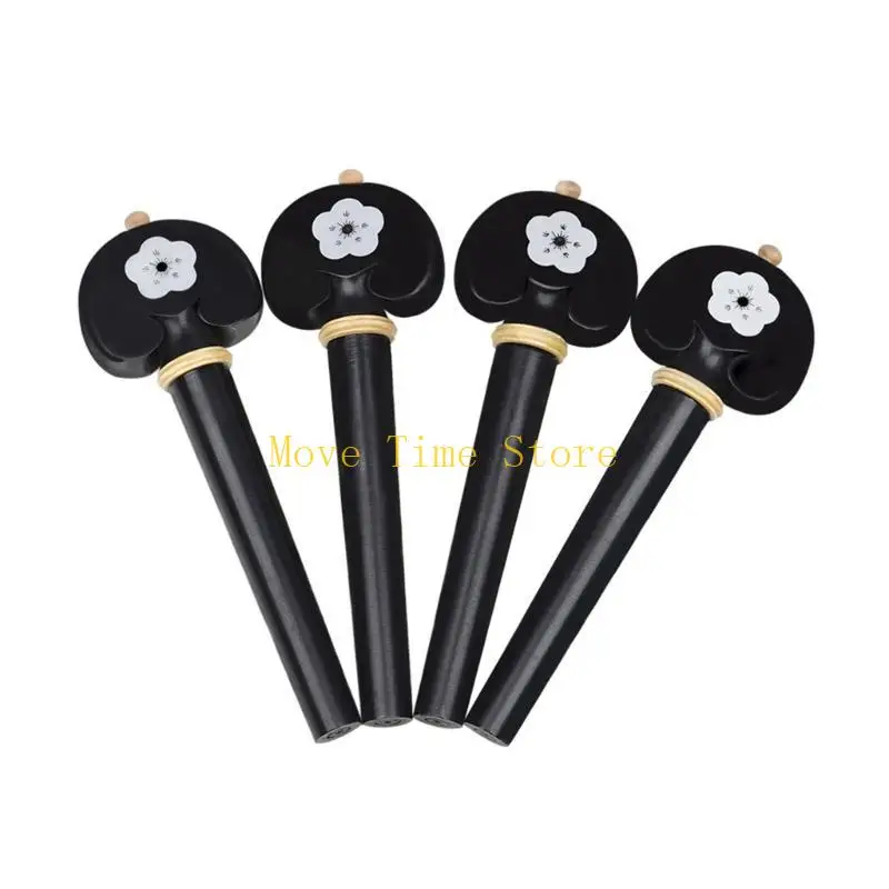 

92me 4pcs Pegl Peg Tuners устанавливает Ebony Cello Peg Cello Accessories Tuning Pegs