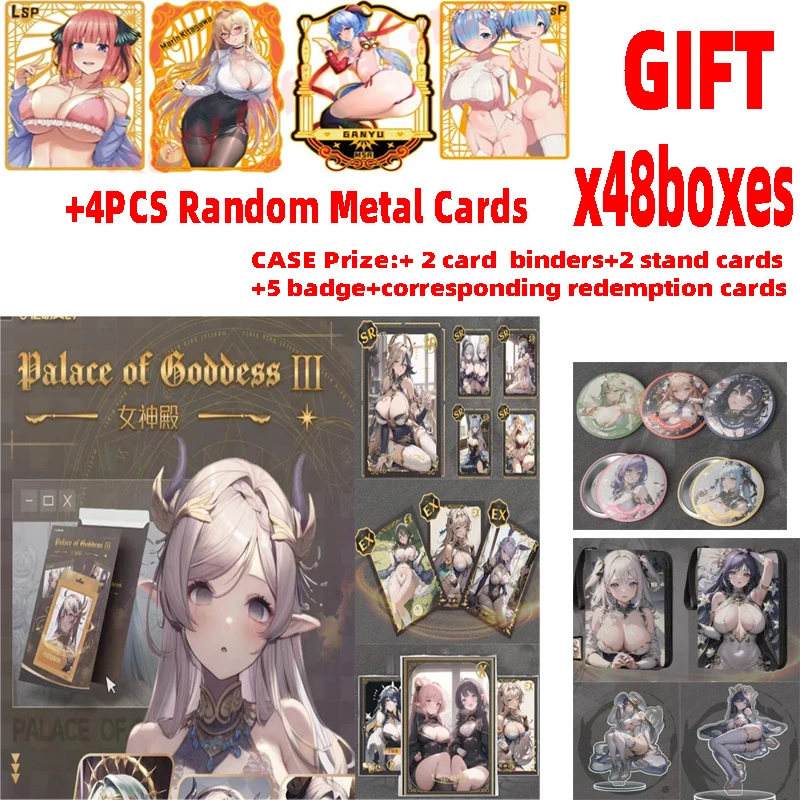 Whoolesale Cases Newest A5 Palace of the Goddess 3 cards Games Party Swimsuit Bikini Feast Booster Box Hobbies Toys Gift