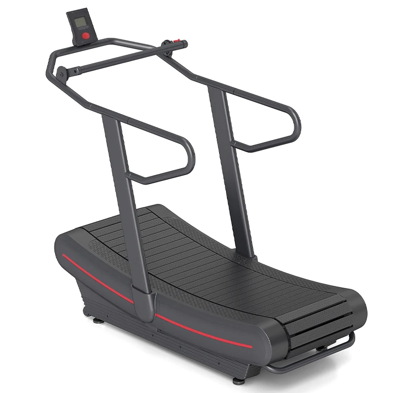 K145 tapis roulant mécanique Non motorisé Commercial haut de gamme Mode surveillance manuelle de la fréquence cardiaque en alliage d'aluminium portatif