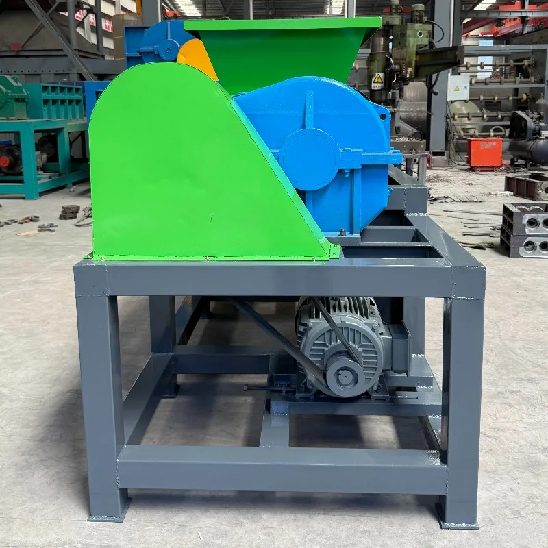 Double Shaft Shredder Dual Motor Driven High Power Shredding Machinery