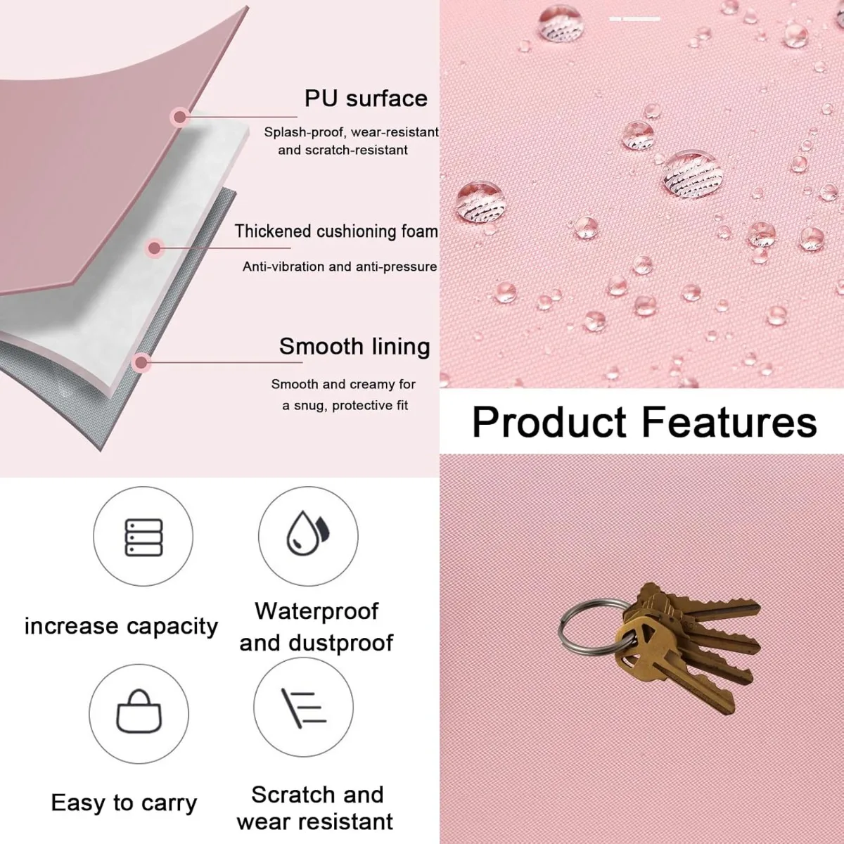 9-11인치 태블릿 슬리브 케이스, 아이패드 프로 11(2022-2018), 아이패드 10.9(10세대), 아이패드 에어(5세대/4세대), 갤럭시 탭 A8/A7용 아이패드 가방