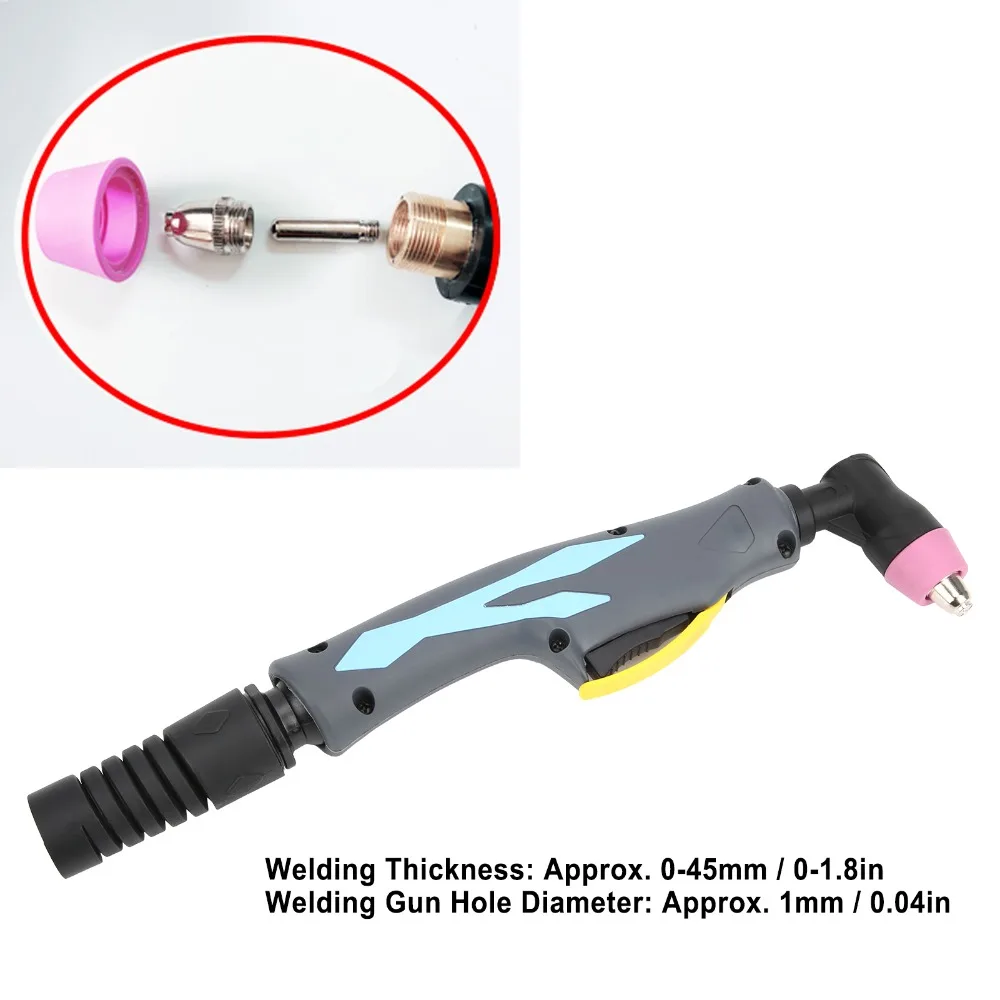 AG60 Plasma Welding Torch ABS Copper Plasma Cutting Torch Head Protection Switch Welding Cutter Gun CNC Machine Tools