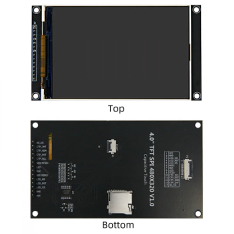 4,0 Zoll SPI serielles TFT LCD kapazitives Touchscreen-Anzeigemodul 320*480 Unterstützung für Arduino