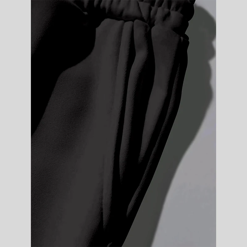 Women's Pants Casual Niners Elastic-waisted Solid Color Pants Fashion All-match Women's Ankle Pants Pockets Female Clothing