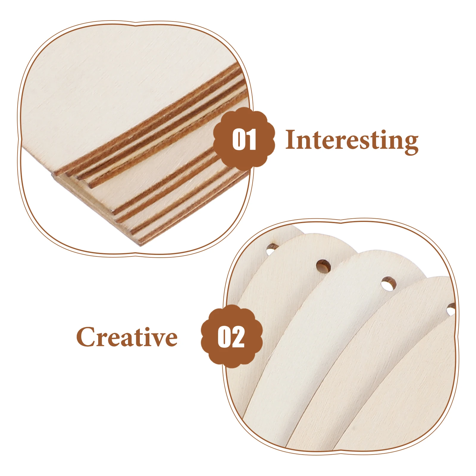 

40pcs Wooden Surfboard Cutouts Unfinished Diy Blank Plaques Beach Decor Wall Hanging Craft Wood Mini Prop Sign Pendant For