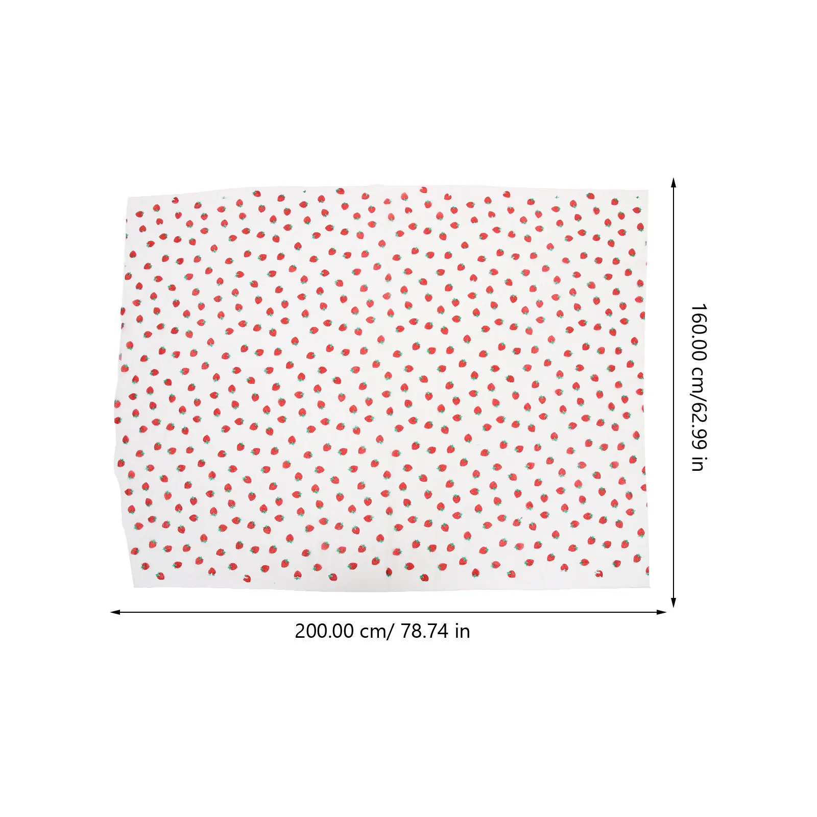 

Durable Strawberry Gauze Roll Sewing Fabric for Household Craft Wedding Pack Gift Wrapping DIY Decoration Strawberry Fabric