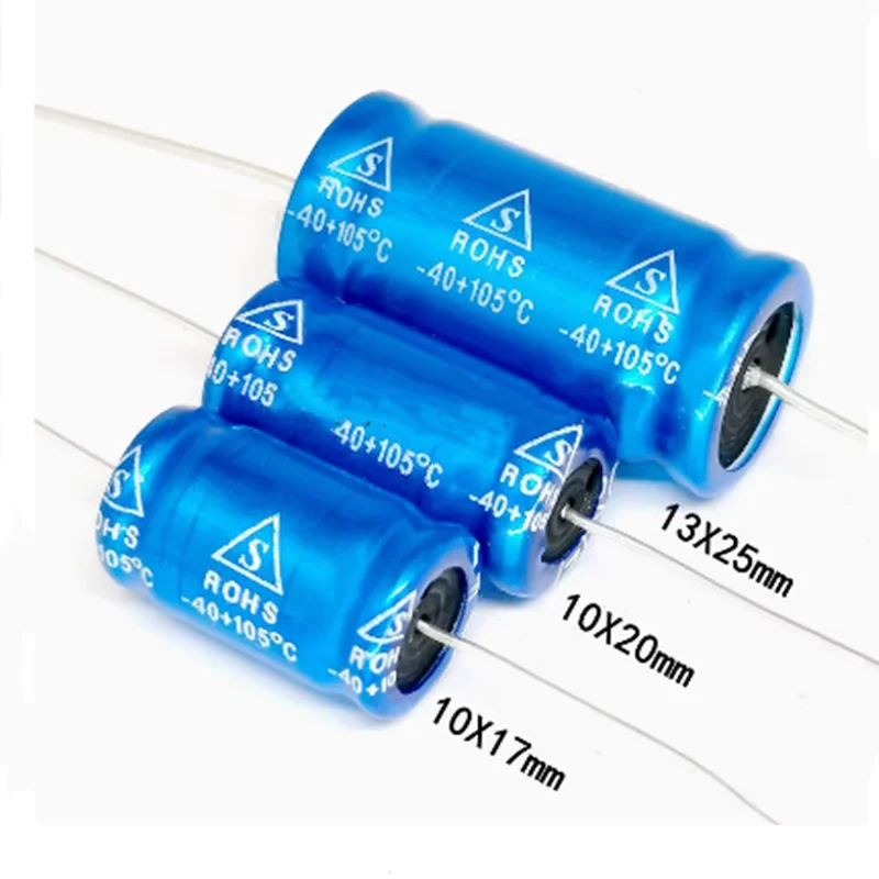 5PCS 100V 1 2.2 3.3 4.7 5.6 6.8 10 12 15 22 33 47 68 100UF NP High Pitched Speaker Infinite Axial Capacitor Divider Capacitor