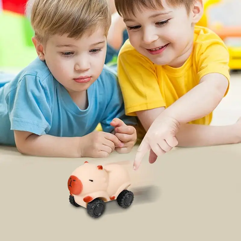 Squeeze Capybara Car Soft Sensory Toys Venting Toy Car Capybara Toy Collectible Figurines Squeeze Toys Tension Relief Fidget