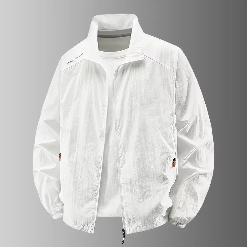 2025 Ultraviolet Proof Sunscreen Zipper Jacket Fishing Coats Men's Breathable Sports UV Protection Quick Dry Skin Windproof