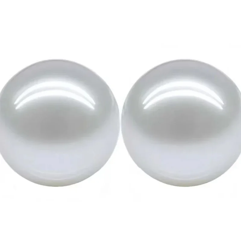 

Пара 12-13 мм белый круглый свободный жемчуг непросверленные женские ювелирные изделия для свадебной вечеринки DIY Изготовление серег-браслета Кольцо-подвеска
