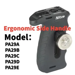 Nitze PA29 Ergonomic Side Handle Left or Right Hand Grip for Camera Cage Dslr Rig