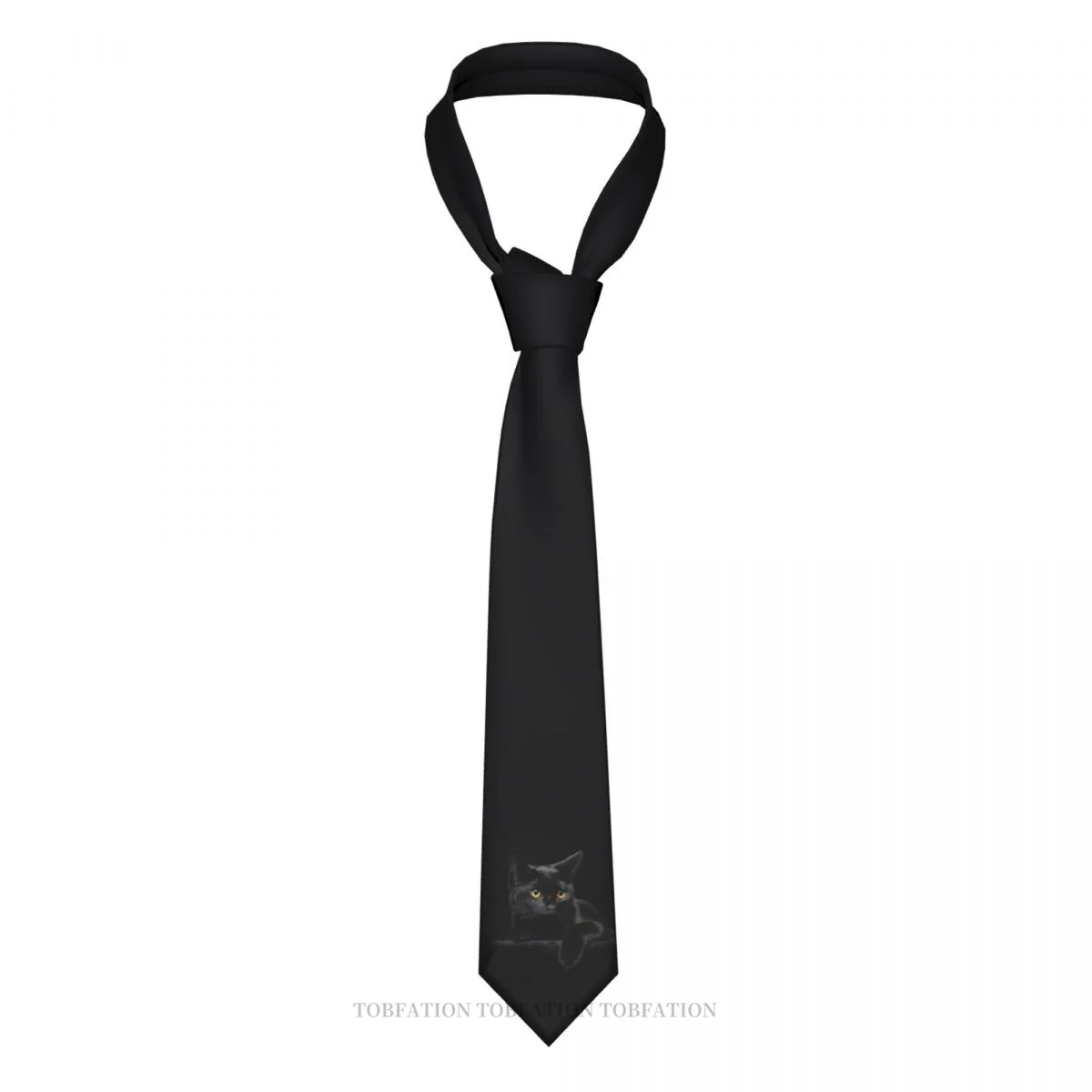 Culture Black Cat Men Ties 3D Printed Hip-Hop Street Business Wedding Party Shirt Accessories