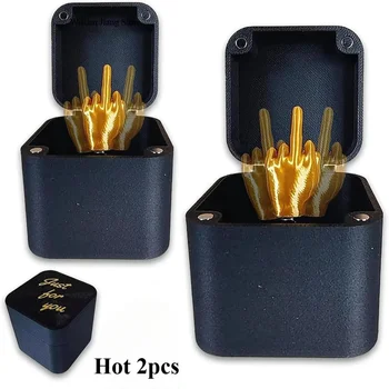 Orta Parmak Sürpriz Hediye Kutuları Noel Eğlenceli Prank Hediye Ofis Masası Ev Dekor Hediye Dekorasyon Oyuncaklar Çocuk Minyatür Öğeler