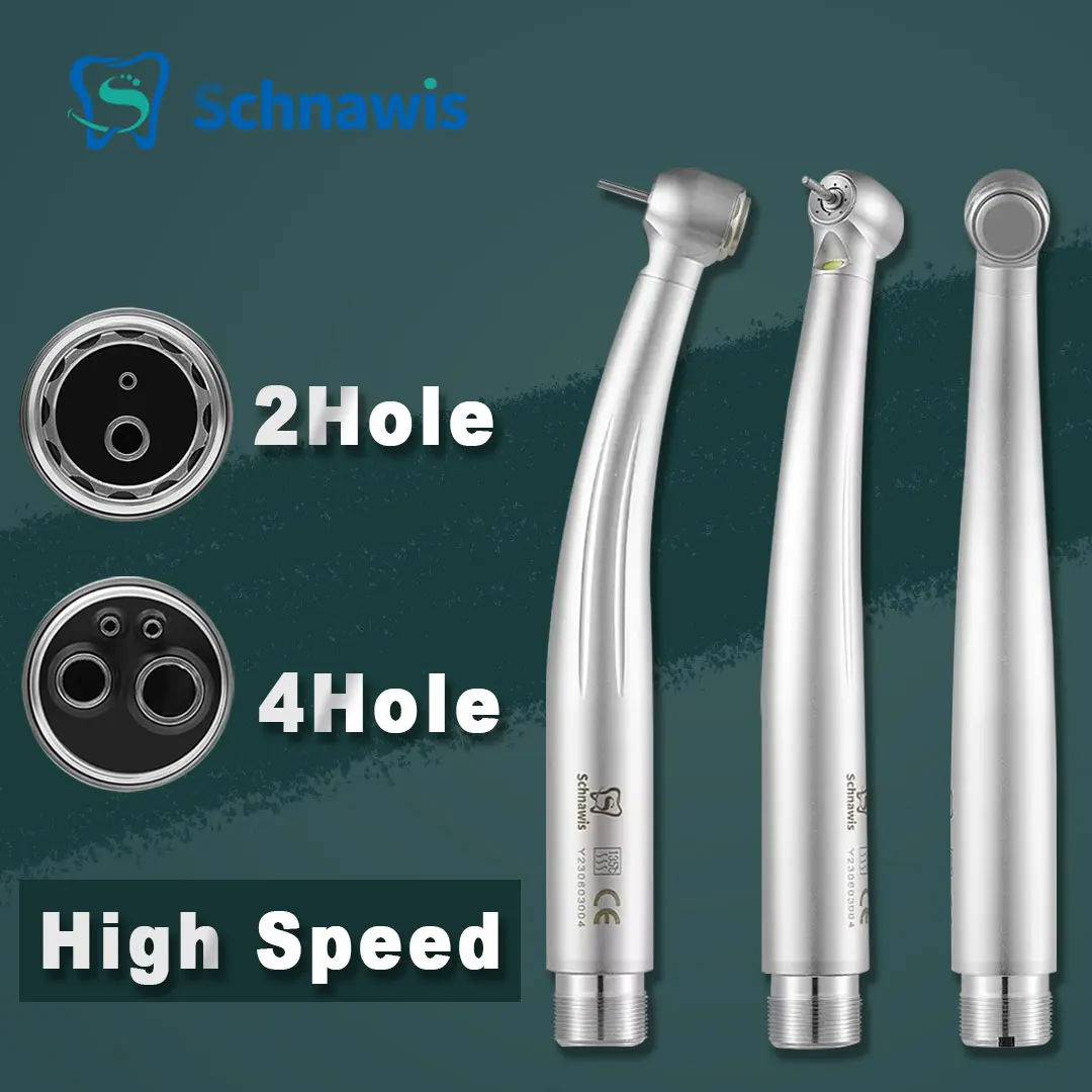 

New Dental High Speed Handpiece 2/4Hole LED Dentistry Air Turbine Handpiece with Four Water Sprays Handpiece Dentist Tool Engine