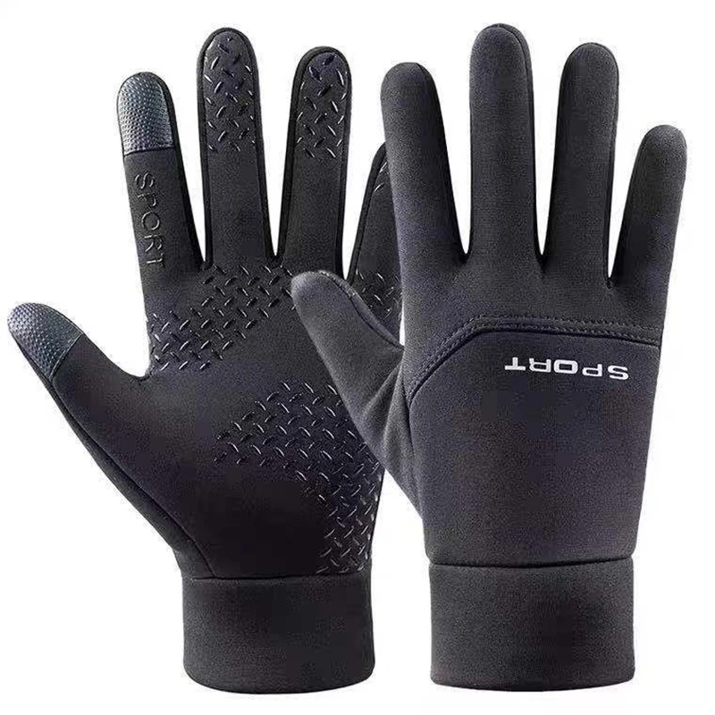 AliExpress NONE Winter Warm Gloves Touch Screen Windproof Non Slip Cold-proof Cycling Gloves Outdoor Men's Women's Running Hiking Skiing Gloves
