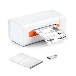 SucceBuy 203 dpi Desktop Thermische Labelprinter USB Label Maker Sticker Verzending Barcodeprinter Compatibel met Windows/Mac OS