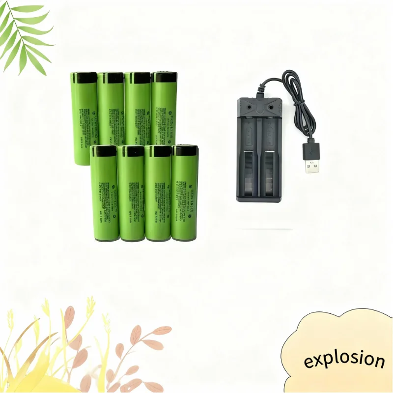 100% بطارية ليثيوم قابلة للشحن 18650 بطارية 3.7 فولت 3400 مللي أمبير 34B صب مصباح دي poche Charur USB الأصلي الجديد NCR18650B