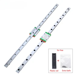 High Precision MGN12 MGN9 300 400 500 600mm Linear Rail Slide 1pc MGN12 Linear Guide+1pc MGN12H Block 440C SUS Stainless Steel