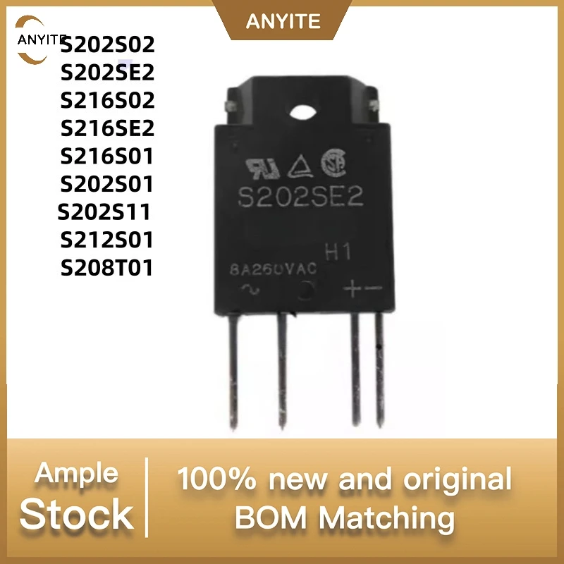 2Pcs/Lot  S202S02 S202SE2 S216S02 S216SE2 S216S01 S202S01 S202S11  S212S01 S208T01 SIP-4 TO-3P-4