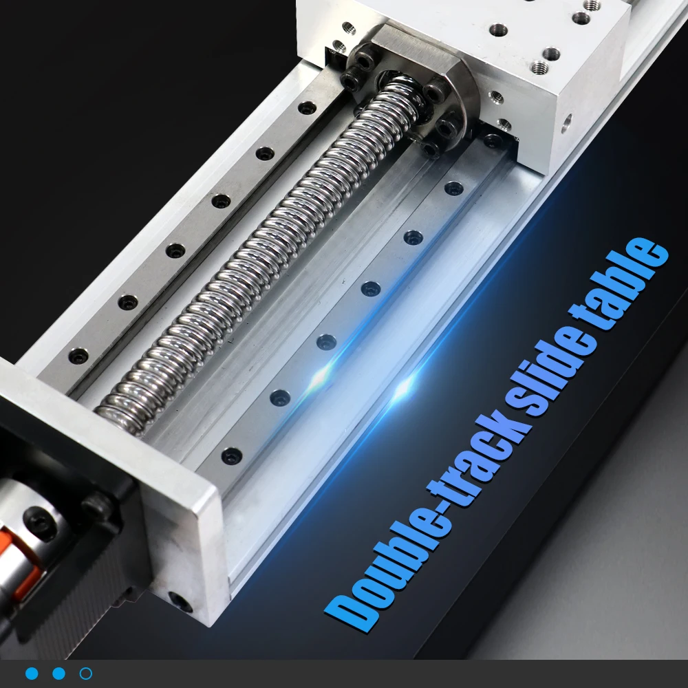Mesa Deslizante HLTNC, etapa del eje Z, etapa deslizante de carril de doble guía HL15100, Kit de robot de módulo de 100mm a 1200mm para Cnc
