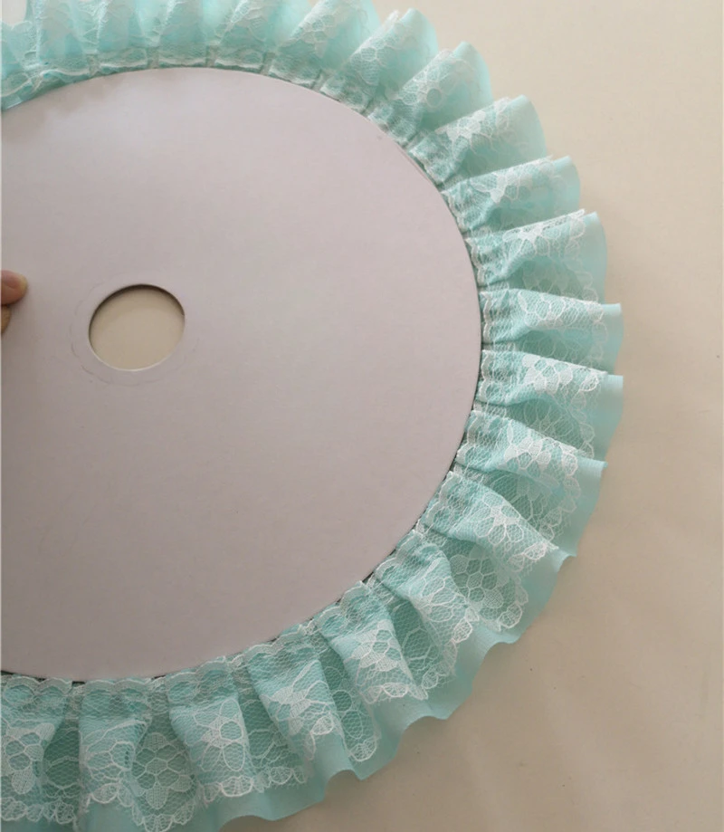 10 Meter/Lot Faltenbündchen-Spitze DIY Spitzenzubehör für Kleidung und Röcke RS24565 – Detail 8