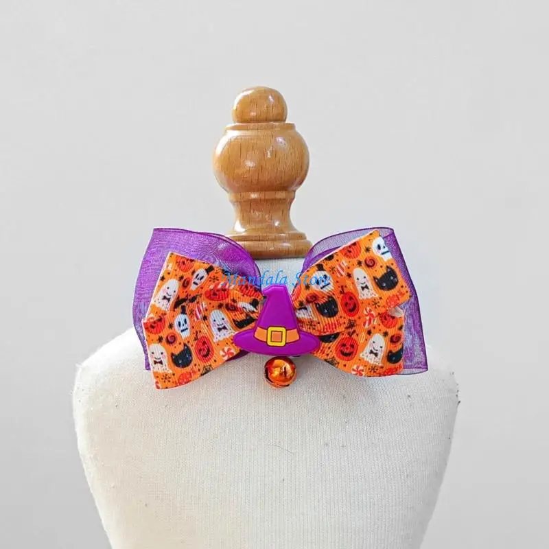 

U2JC Washable Polyester Pet Neck Collar Halloween Themed Design With Safety Reflectors