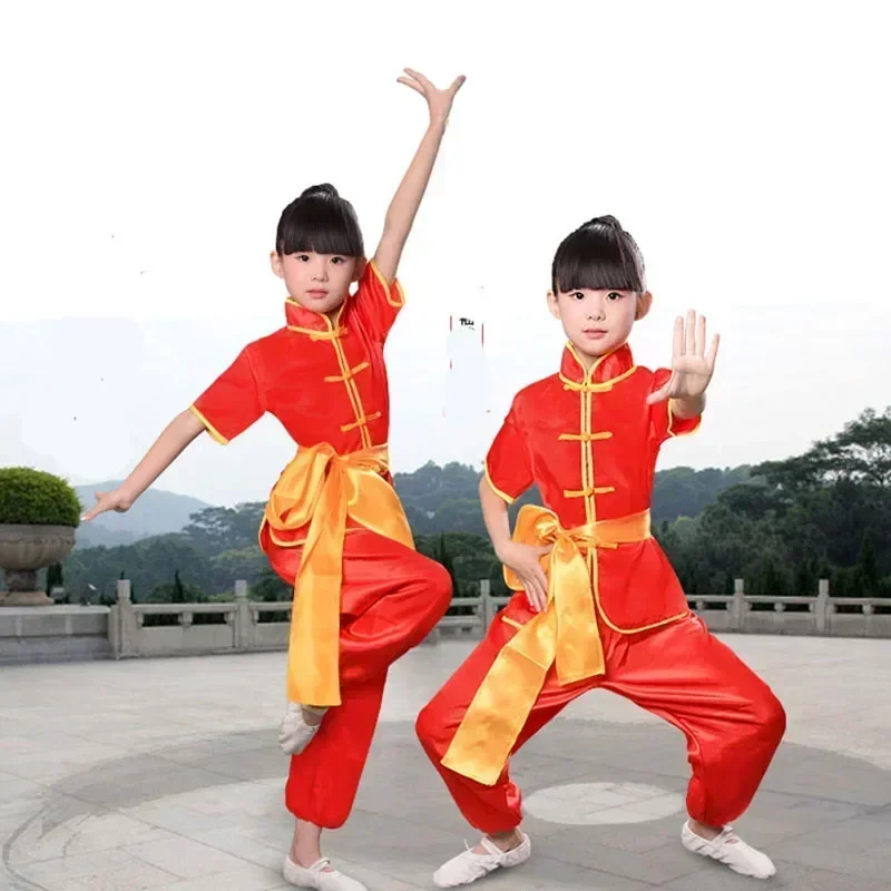 Adult Kid Chinese Traditional Wushu Costume Clothes Boys Girls Kungfu Pak Tai Chi Martial Art Uniform Outfits Custom Logo